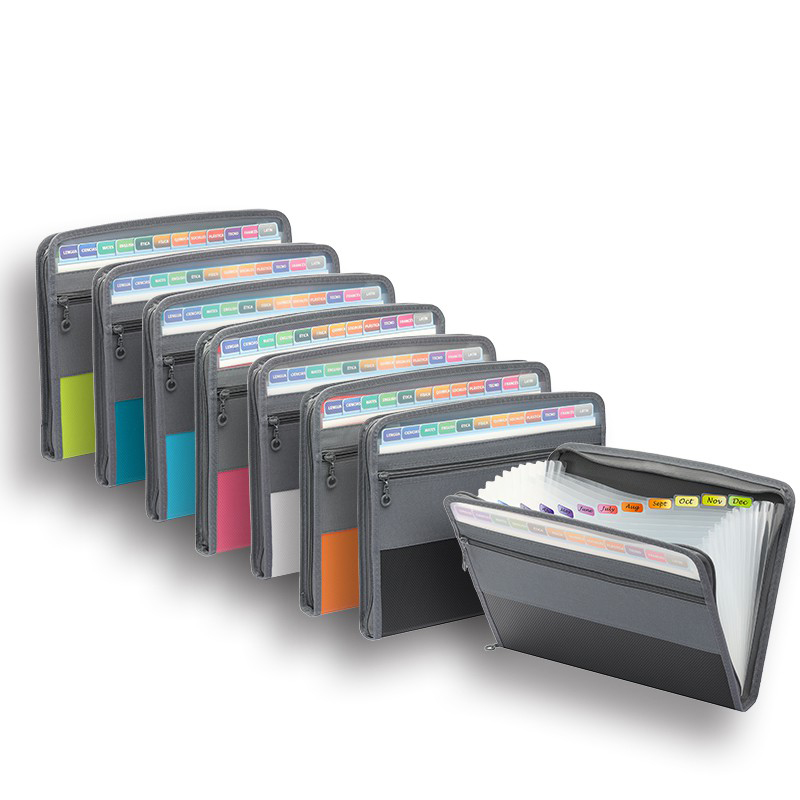Expandable Accordion File Folder 13 Pockets - Organizzatore di file per fisarmonica con