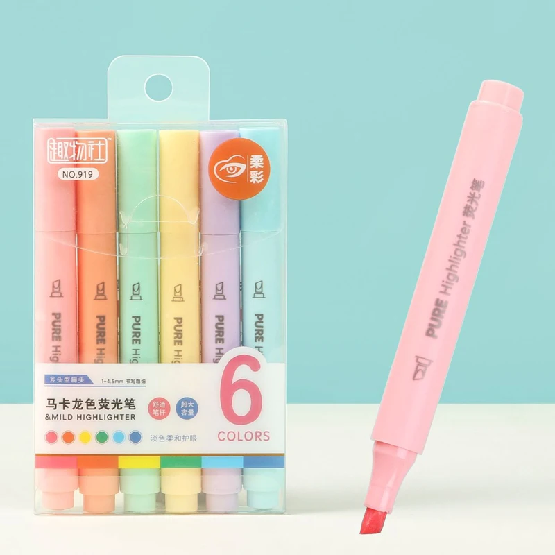 Set di 6 Penne Evidenziatori C - Pastel Highlighter Set Double Ended recensione e prezzo