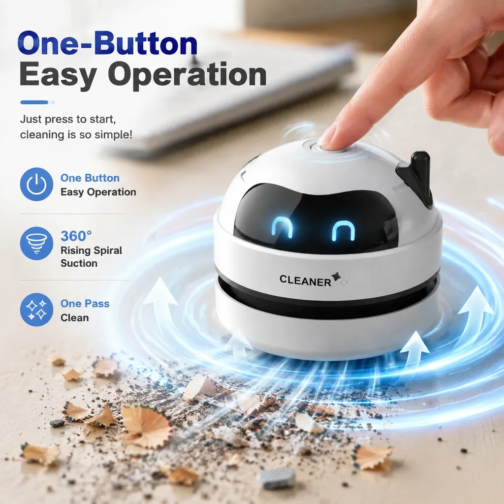 Mini Aspirapolvere da Tavolo P - Mini Desktop Vacuum Cleaner For Eraser Dust recensione e prezzo